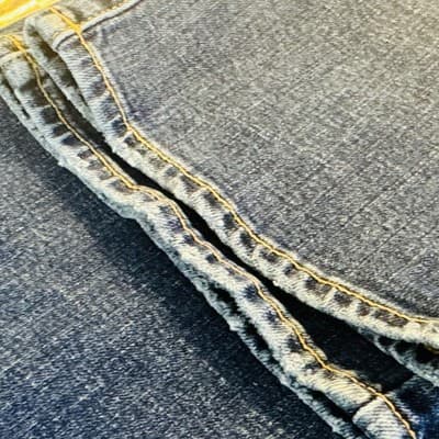 Lucky Brand 221 Straight Jeans Mens 34x32 Blue Medium Wash Denim Zip Fly - Thumbnail 11