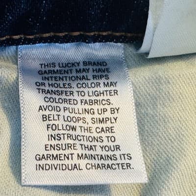 Lucky Brand 221 Straight Jeans Mens 34x32 Blue Medium Wash Denim Zip Fly - Thumbnail 8