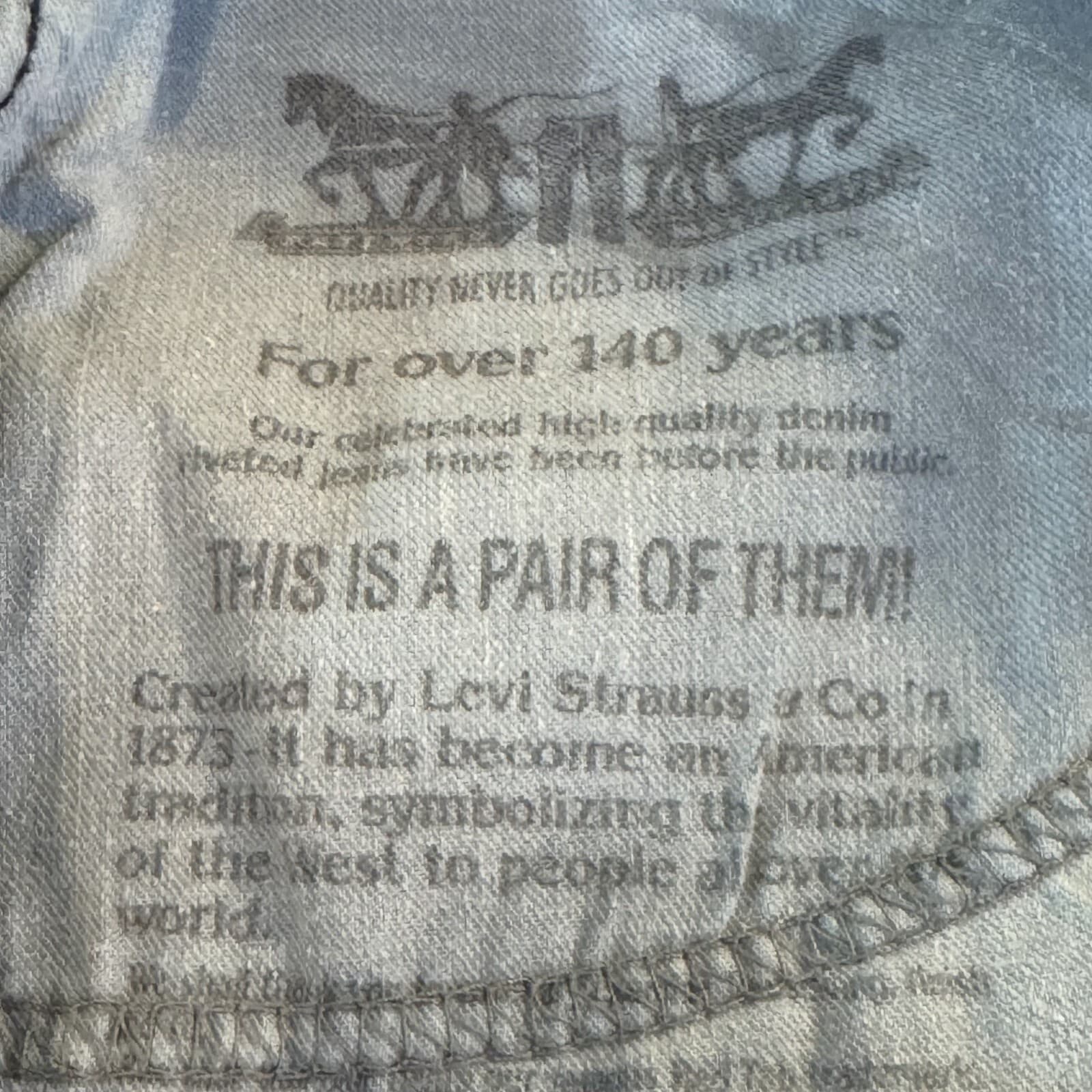 Levis 514 Jeans Mens 34x29 Blue Denim 100 Percent Cotton Straight Leg Mid Rise - Thumbnail 11