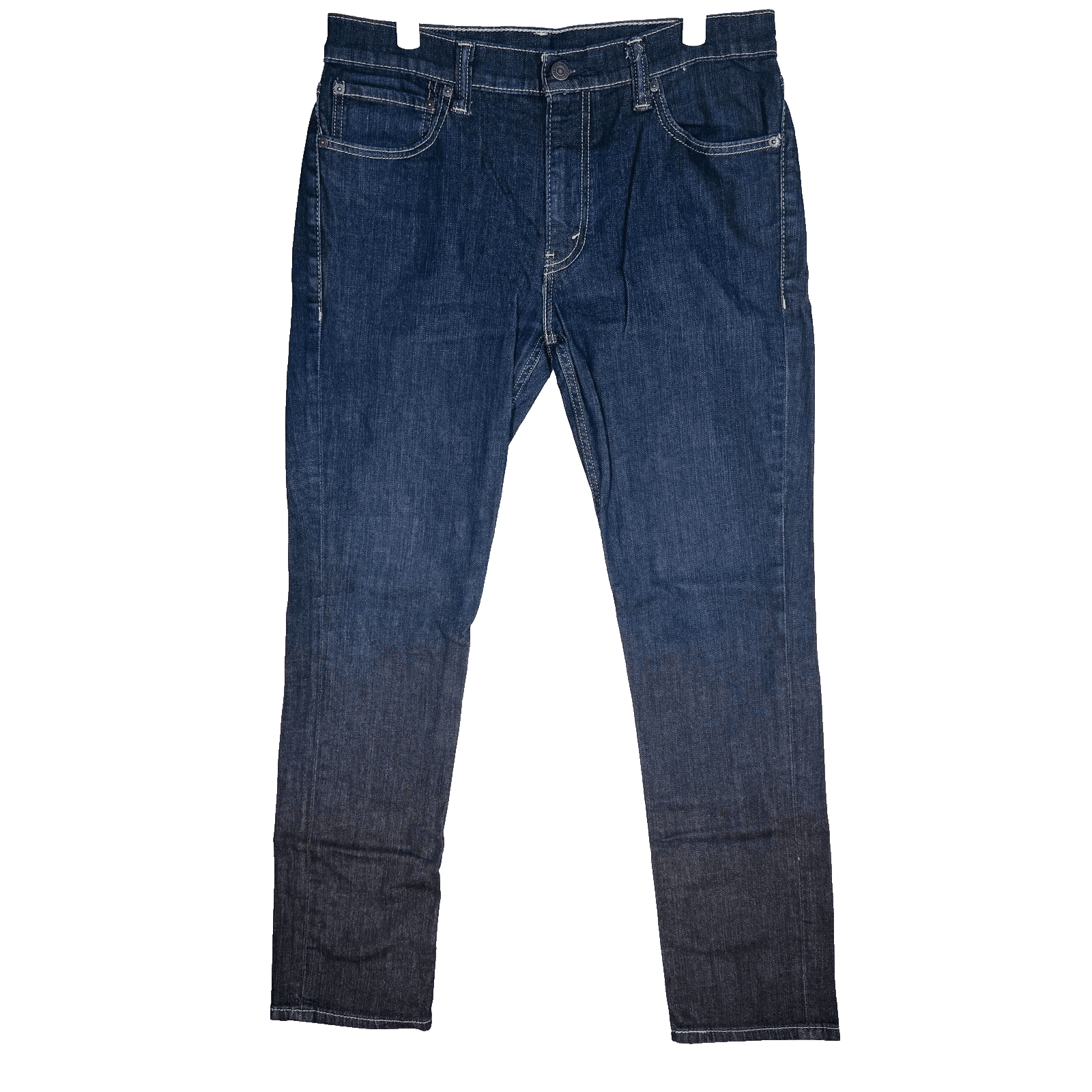 Levis 511 Jeans Mens 34x31 Blue Dark Wash Slim Tapered Stretch Denim Zip Fly - Image 1