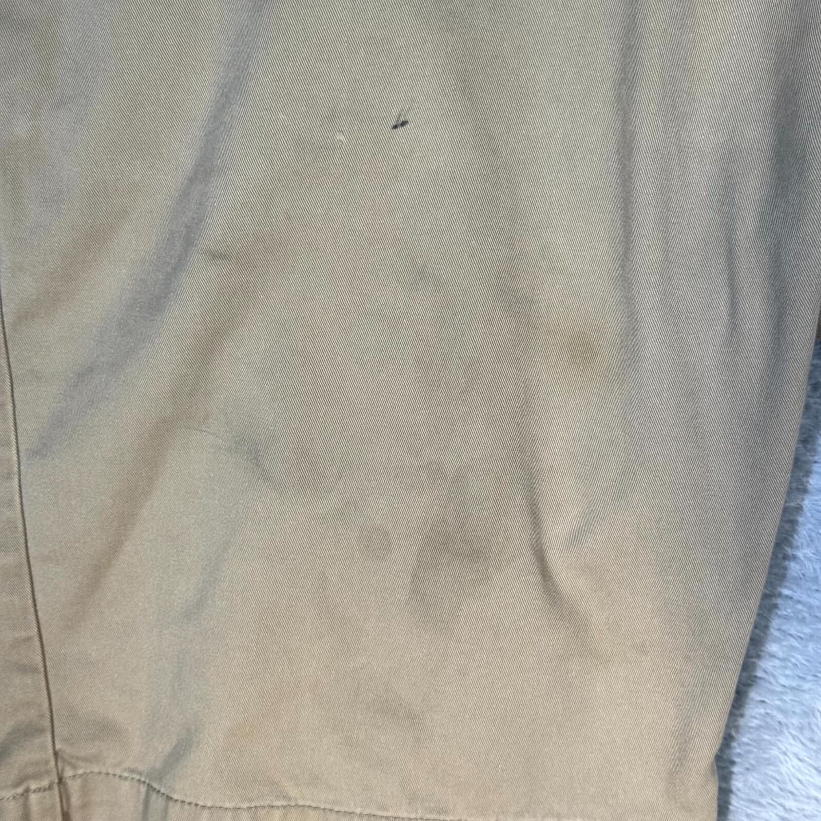 Volcom Chino Shorts Mens 38 Tan Flat Front Slash Pocket Classic Fit Mid Rise Zip - Thumbnail 3