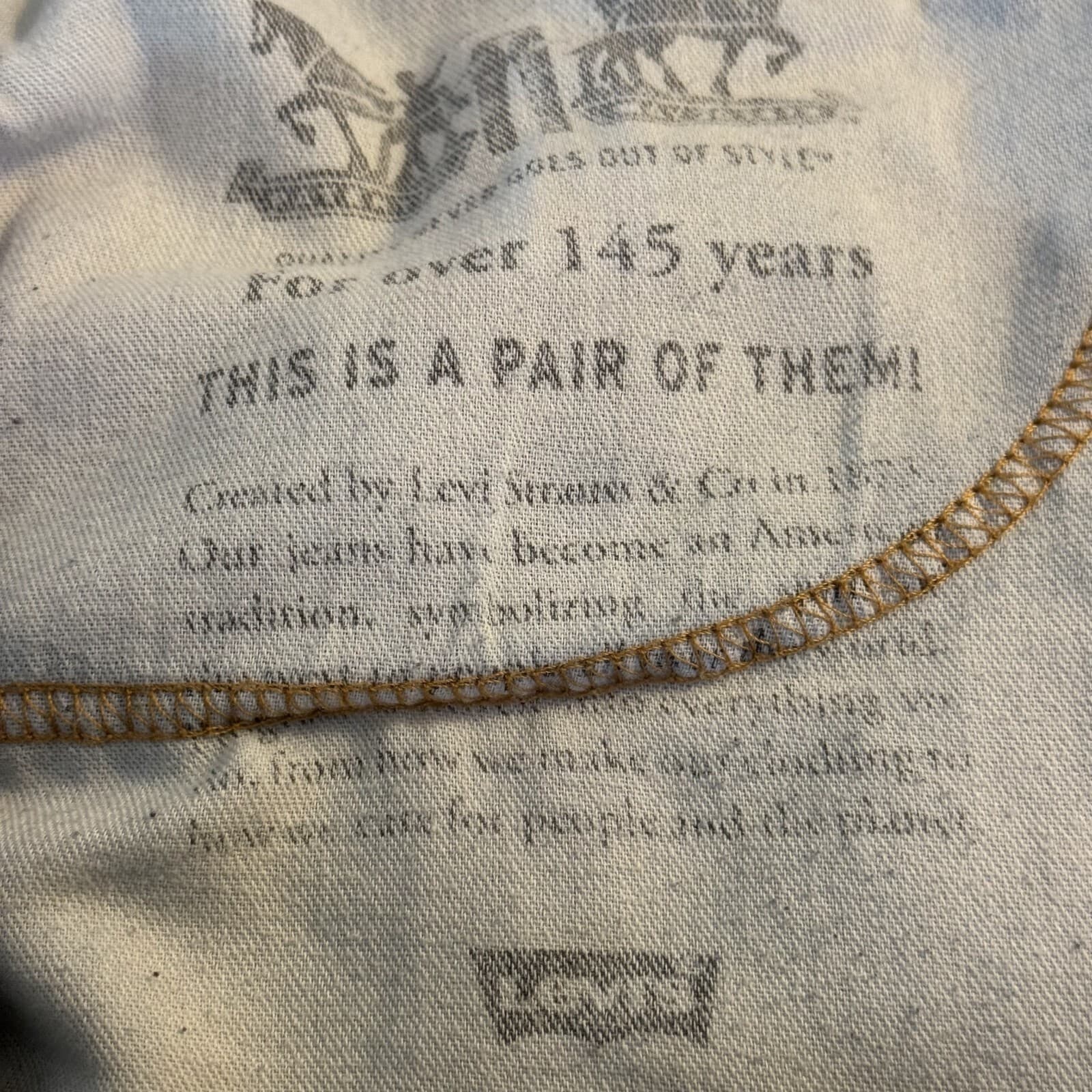 Levis 512 Jeans Mens 36x30 Blue Denim Stretch Slim Taper Mid Rise Straight Leg - Thumbnail 11