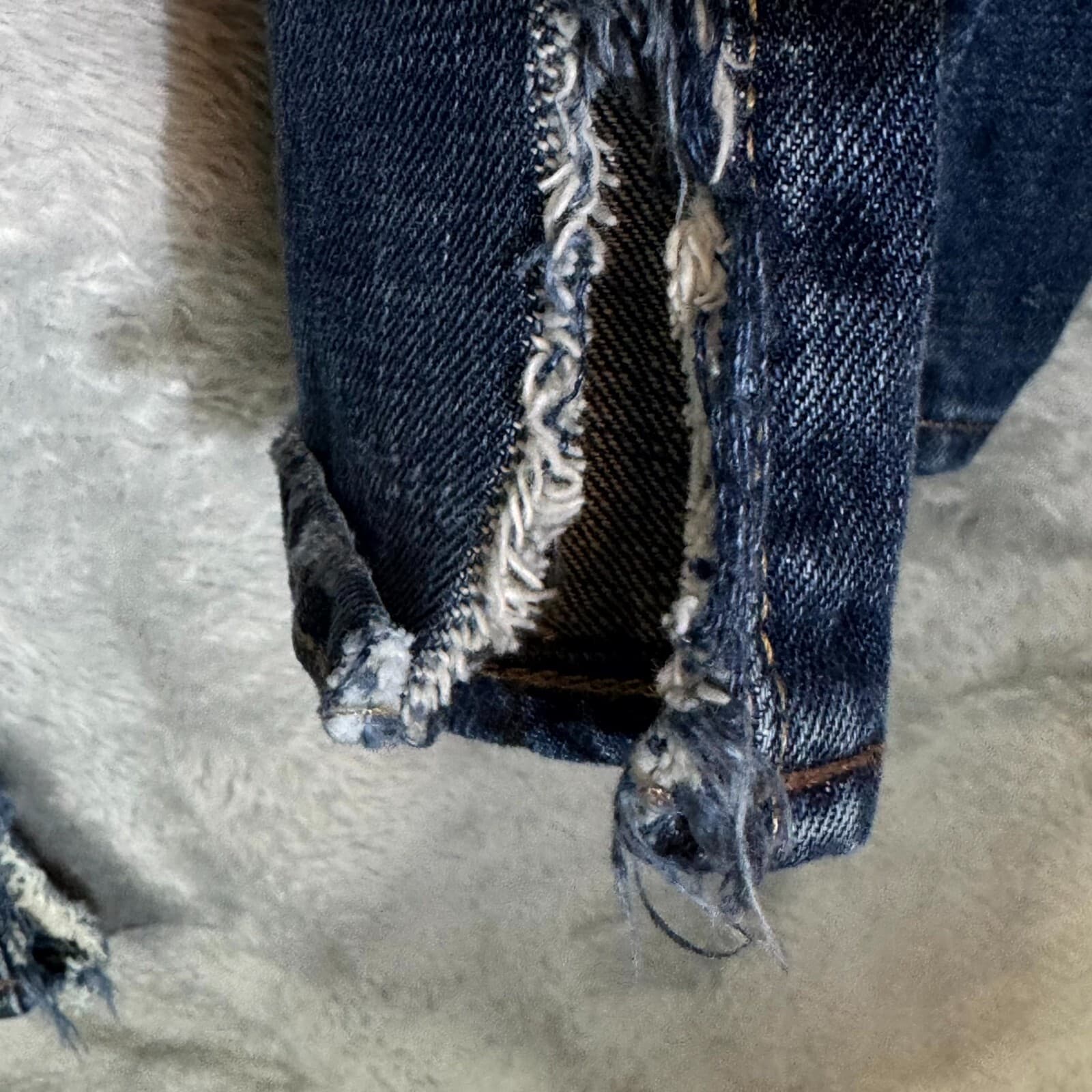 Polo Ralph Lauren Jeans Mens 32x34 Distressed Blue Denim 100 Cotton Straight Leg - Thumbnail 7