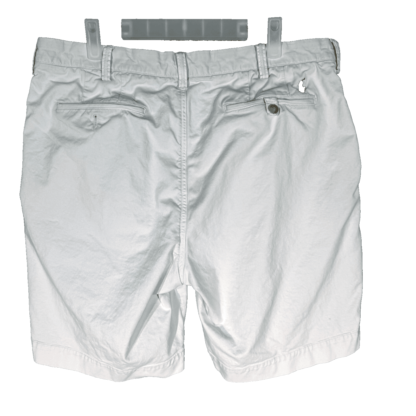 Polo Ralph Lauren Chino Shorts Mens 36 Ivory Cotton Stretch Classic Fit - Thumbnail 2