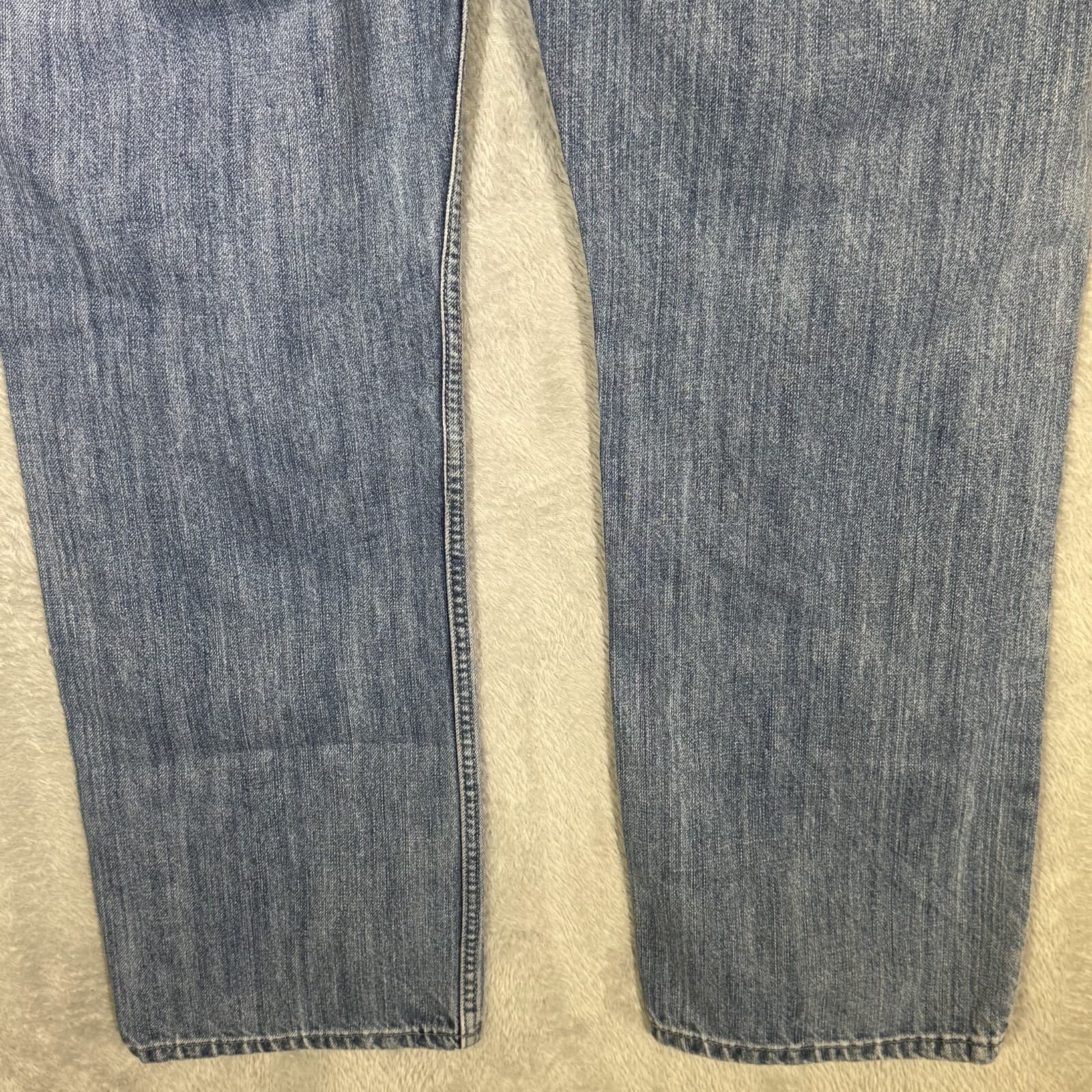 Levis 514 Jeans Mens 34x29 Blue Denim 100 Percent Cotton Straight Leg Mid Rise - Thumbnail 9