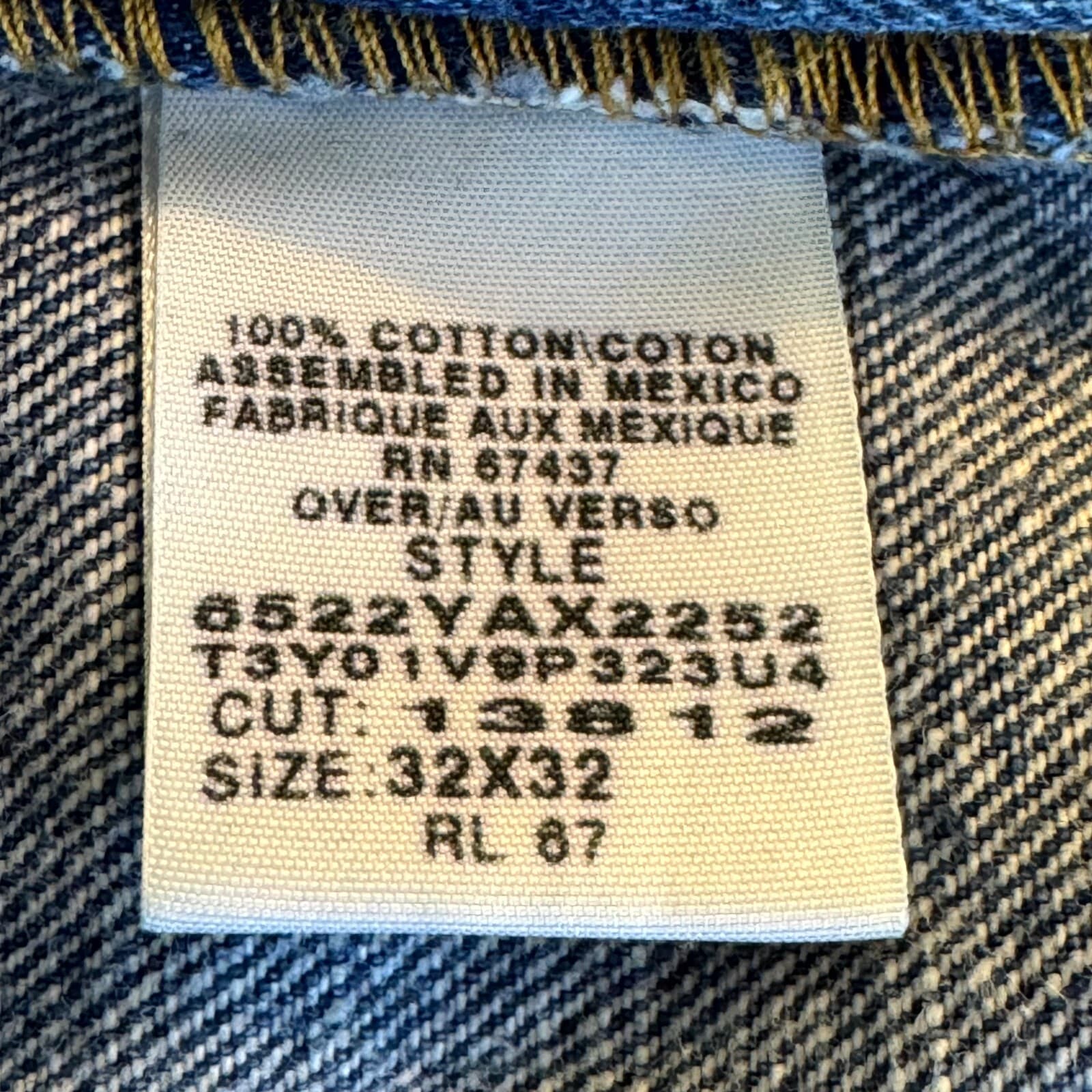 Ralph Lauren Jeans Men’s 32x32 Blue Denim 100% Cotton Mid-Rise Straight Leg - Thumbnail 11