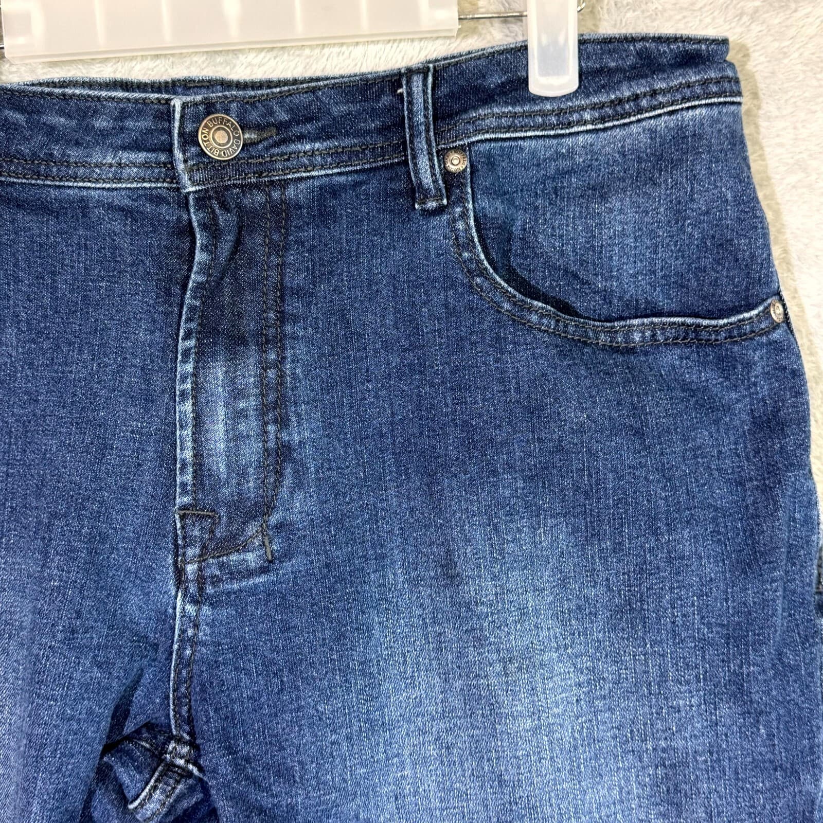 Buffalo Jackson X Jeans Men’s 38x30 Blue Denim Stretch Straight Leg Jackson-X - Thumbnail 4