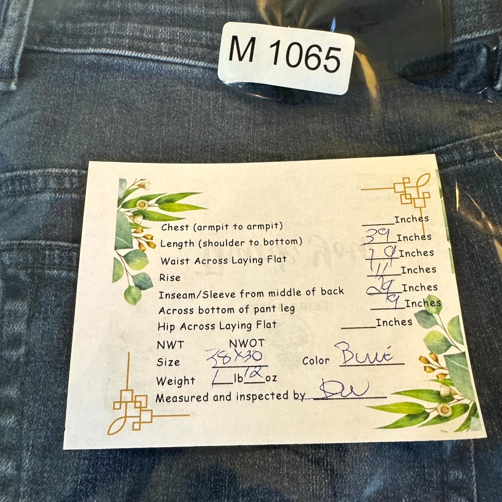 Buffalo Jackson X Jeans Men’s 38x30 Blue Denim Stretch Straight Leg Jackson-X - Thumbnail 9