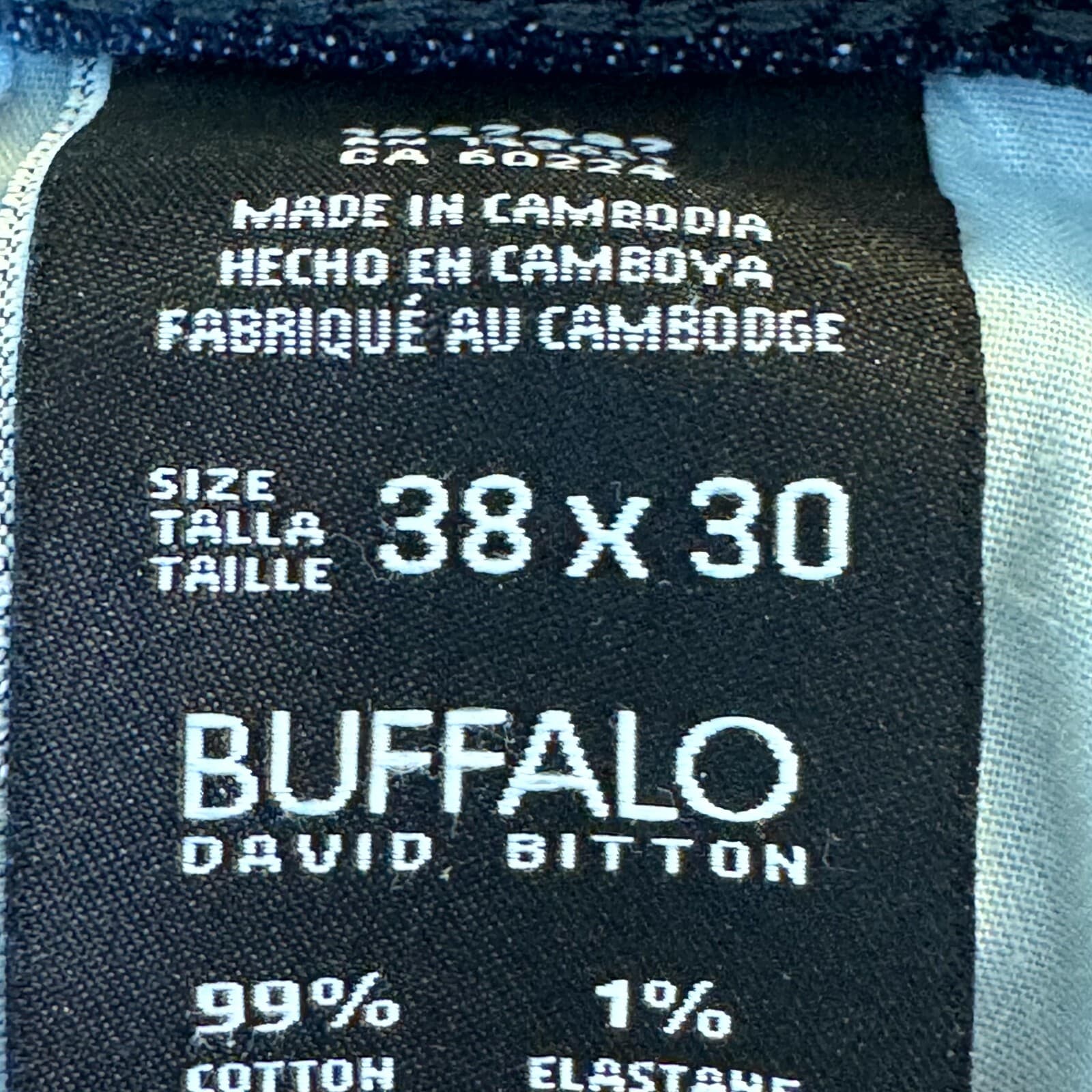 Buffalo Jackson X Jeans Men’s 38x30 Blue Denim Stretch Straight Leg Jackson-X - Thumbnail 12