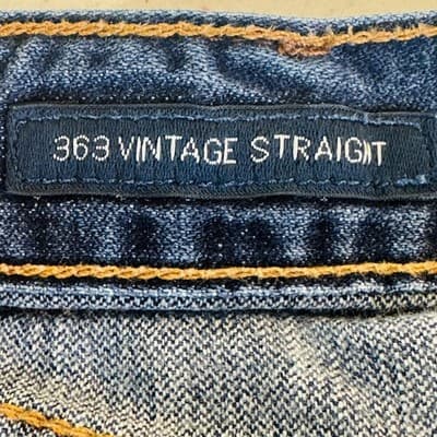 Lucky Brand 363 Vintage Straight Jeans Mens 36x30 Blue Medium Wash Relaxed Denim - Thumbnail 10