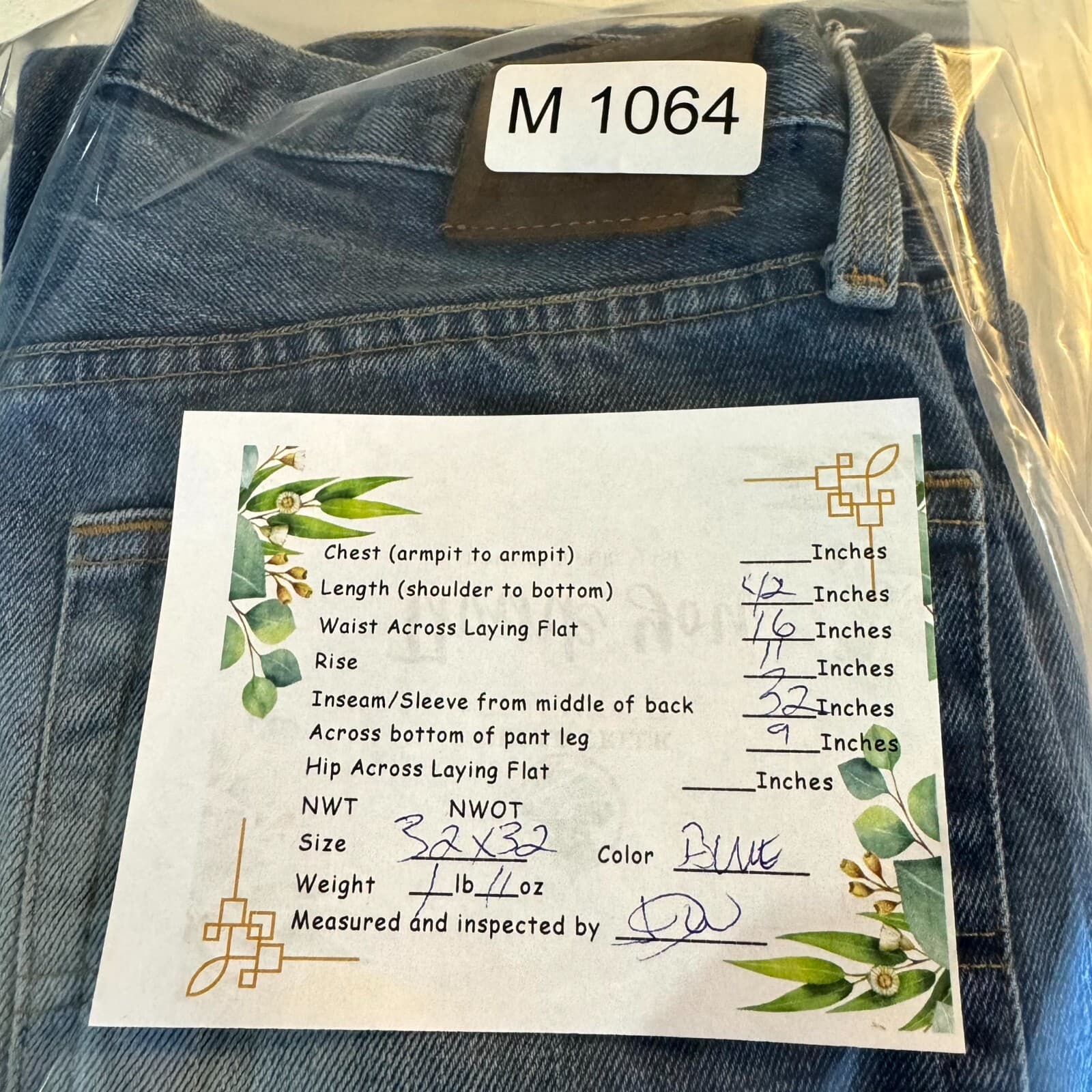 Ralph Lauren Jeans Men’s 32x32 Blue Denim 100% Cotton Mid-Rise Straight Leg - Thumbnail 13