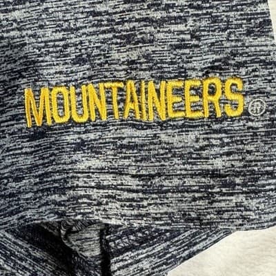 West Virginia Mountaineers Polo Shirt Mens Large Blue NCAA Football Colosseum - Thumbnail 8