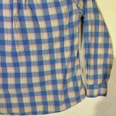 Vineyard Vines Whale Shirt Mens XS Blue Pink Plaid Button Down Long Sleeve - Thumbnail 12