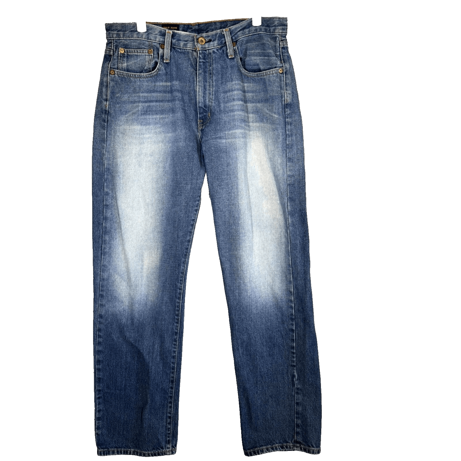 Ralph Lauren Jeans Men’s 32x32 Blue Denim 100% Cotton Mid-Rise Straight Leg - Image 1