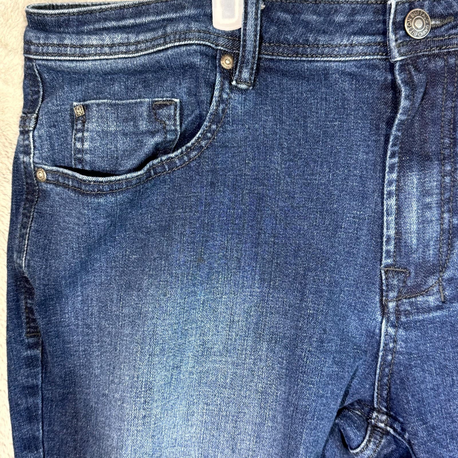 Buffalo Jackson X Jeans Men’s 38x30 Blue Denim Stretch Straight Leg Jackson-X - Thumbnail 3