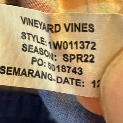 Vineyard Vines Whale Shirt Mens XS Blue Pink Plaid Button Down Long Sleeve - Thumbnail 15