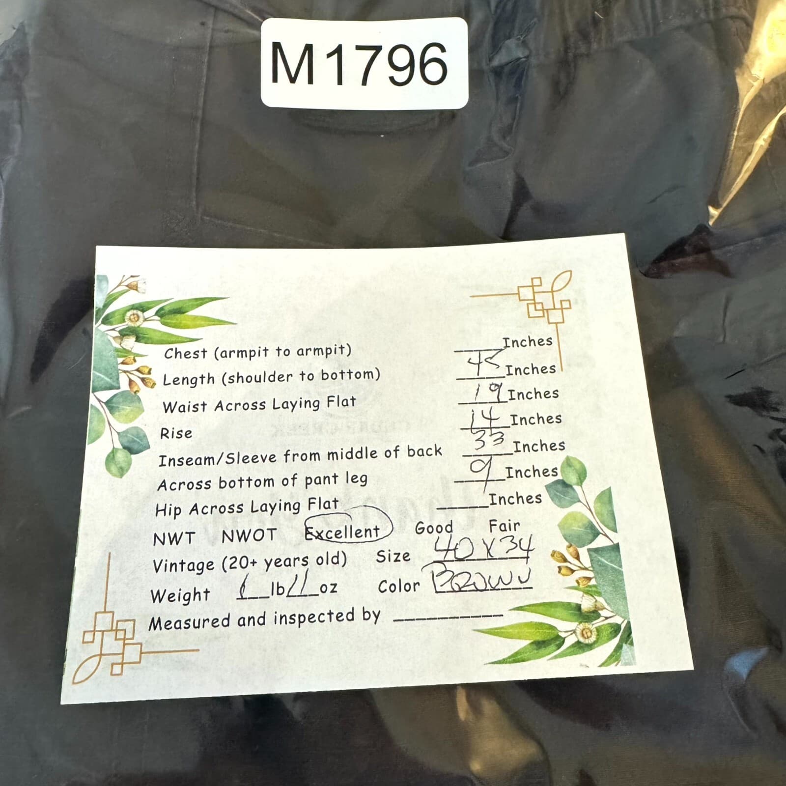 Propper Cargo Pants Mens 40x34 Brown Tactical Utility Outdoor Workwear Zip Fly - Thumbnail 6