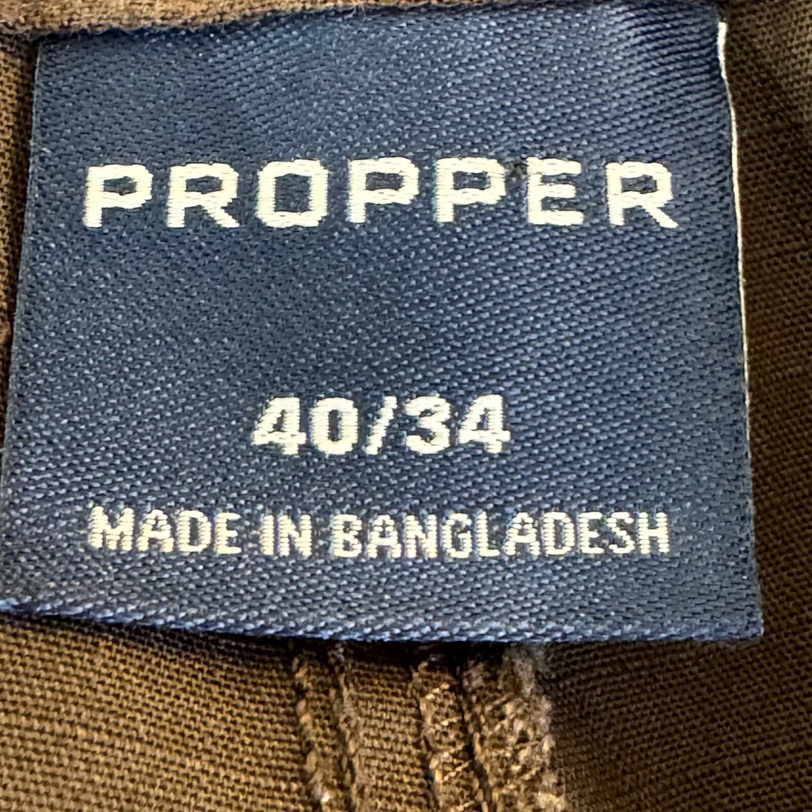 Propper Cargo Pants Mens 40x34 Brown Tactical Utility Outdoor Workwear Zip Fly - Thumbnail 5