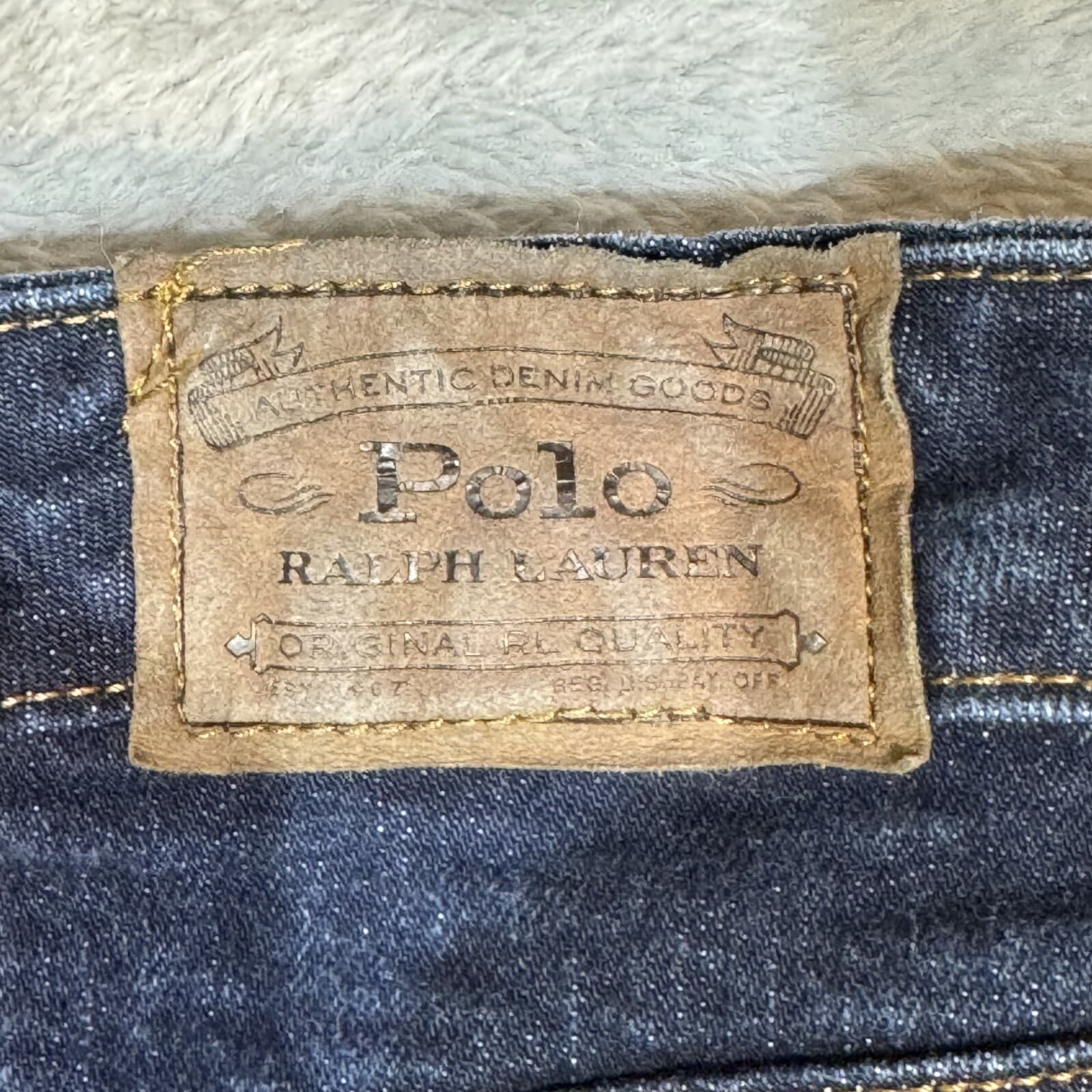 Polo Ralph Lauren Womens Jeans 18 Blue Denim Mid-Rise Hampton Straight Leg - Thumbnail 9