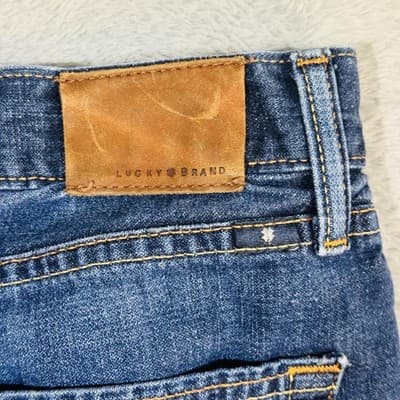 Lucky Brand 363 Vintage Straight Jeans Mens 36x30 Blue Medium Wash Relaxed Denim - Thumbnail 9
