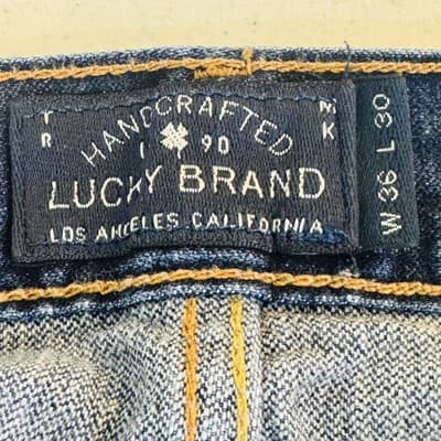 Lucky Brand 363 Vintage Straight Jeans Mens 36x30 Blue Medium Wash Relaxed Denim - Thumbnail 11