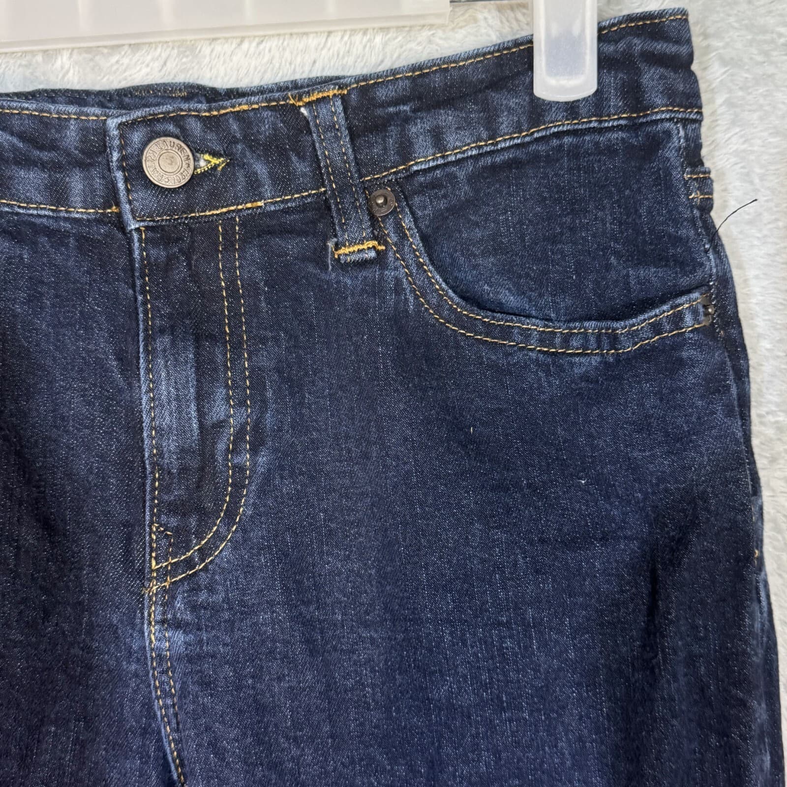 Polo Ralph Lauren Womens Jeans 18 Blue Denim Mid-Rise Hampton Straight Leg - Thumbnail 3