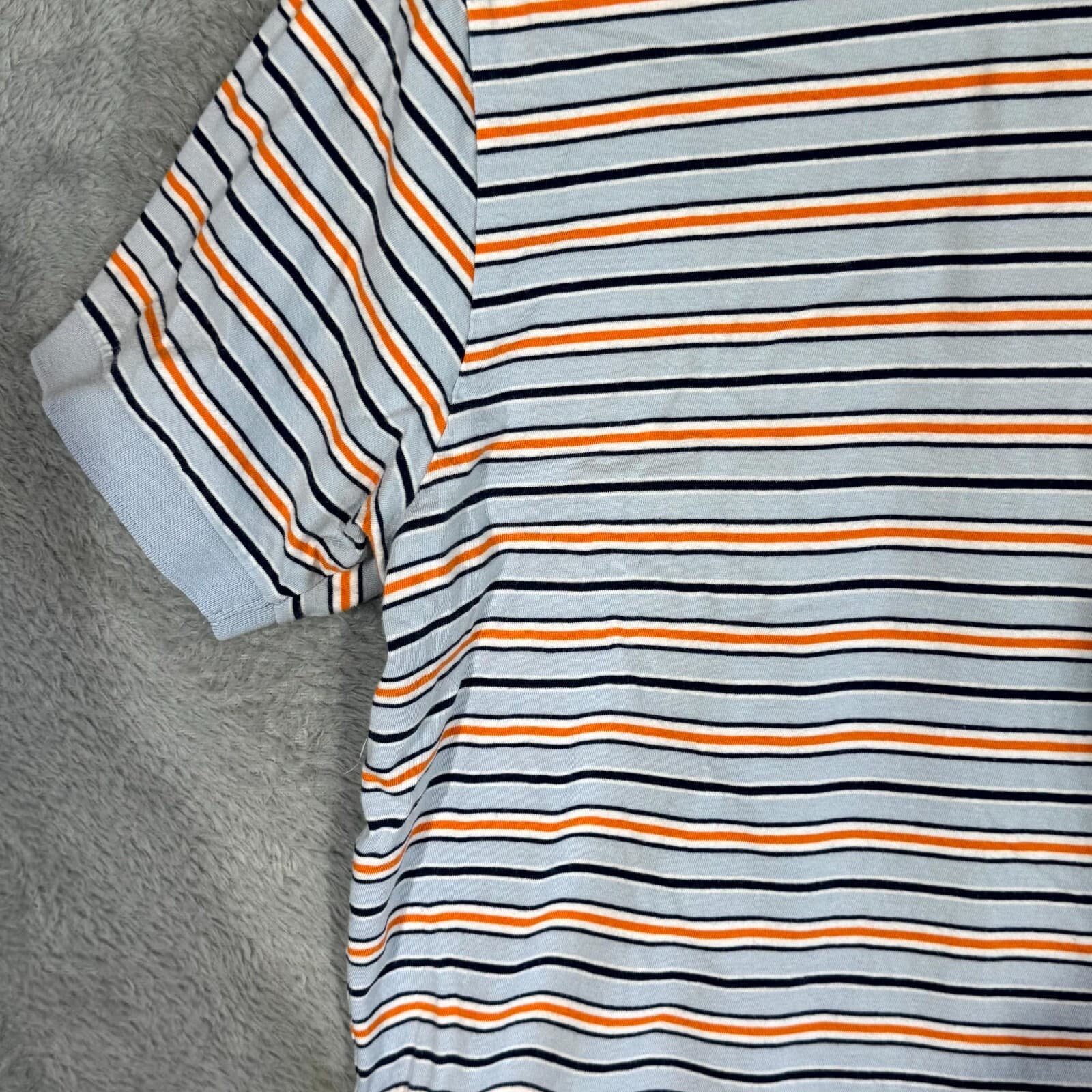 Polo Ralph Lauren Men’s Polo Shirt Large Blue Multi-Color Striped 100% Cotton - Thumbnail 8