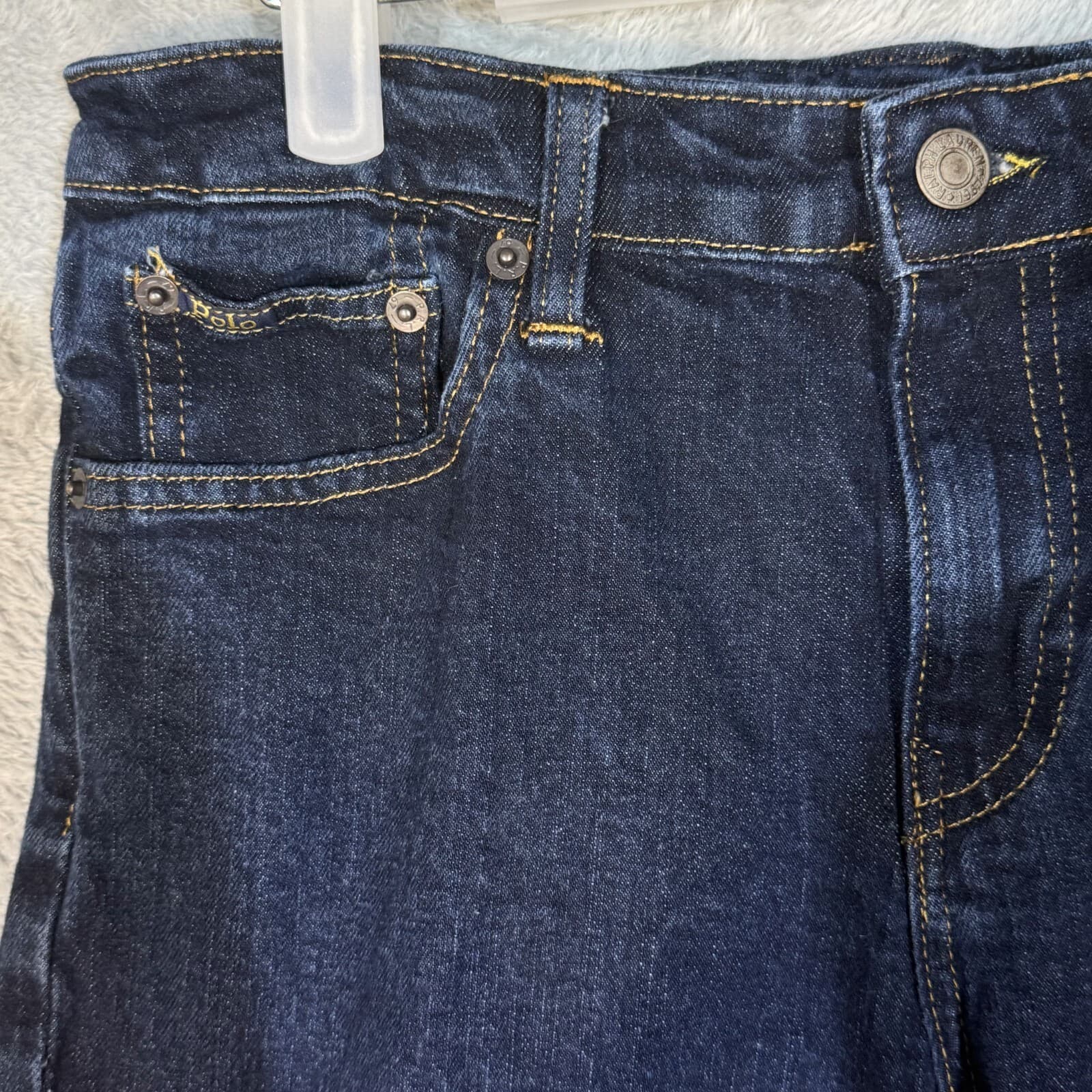 Polo Ralph Lauren Womens Jeans 18 Blue Denim Mid-Rise Hampton Straight Leg - Thumbnail 2