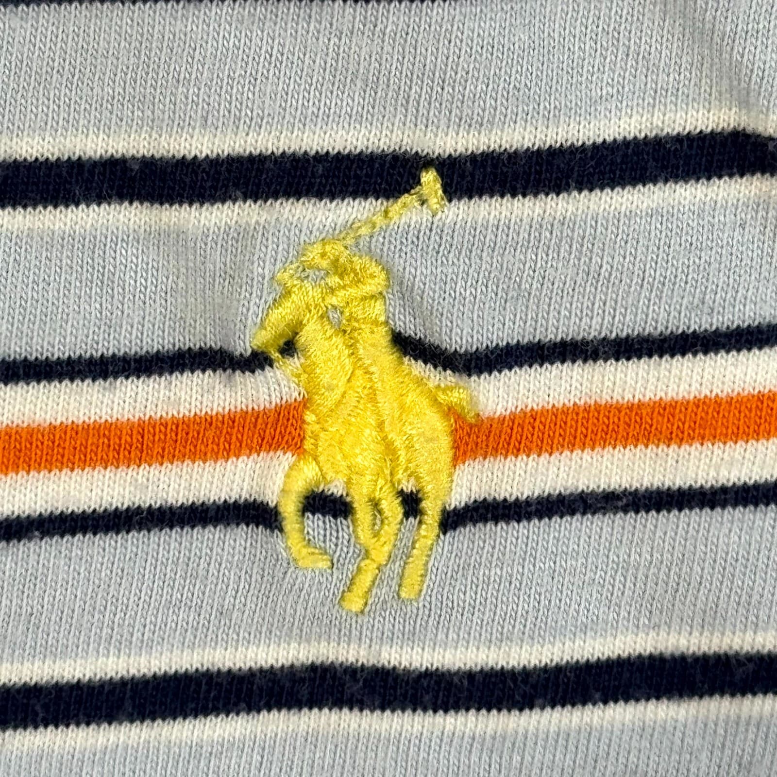 Polo Ralph Lauren Men’s Polo Shirt Large Blue Multi-Color Striped 100% Cotton - Thumbnail 7