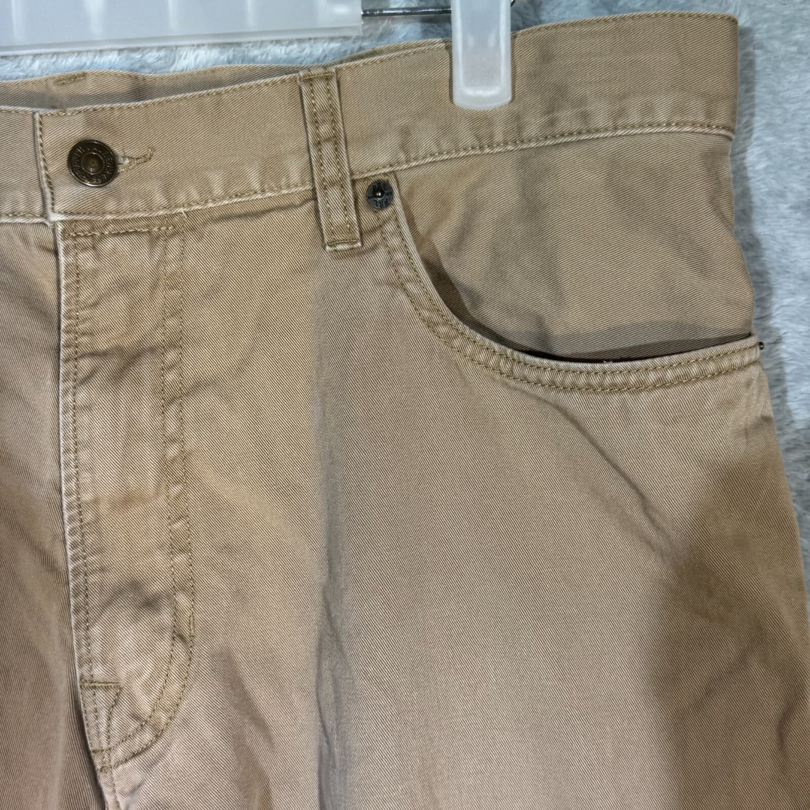 Polo Ralph Lauren Men’s Jeans 36x29 Beige 100% Cotton Straight Leg Denim - Thumbnail 4