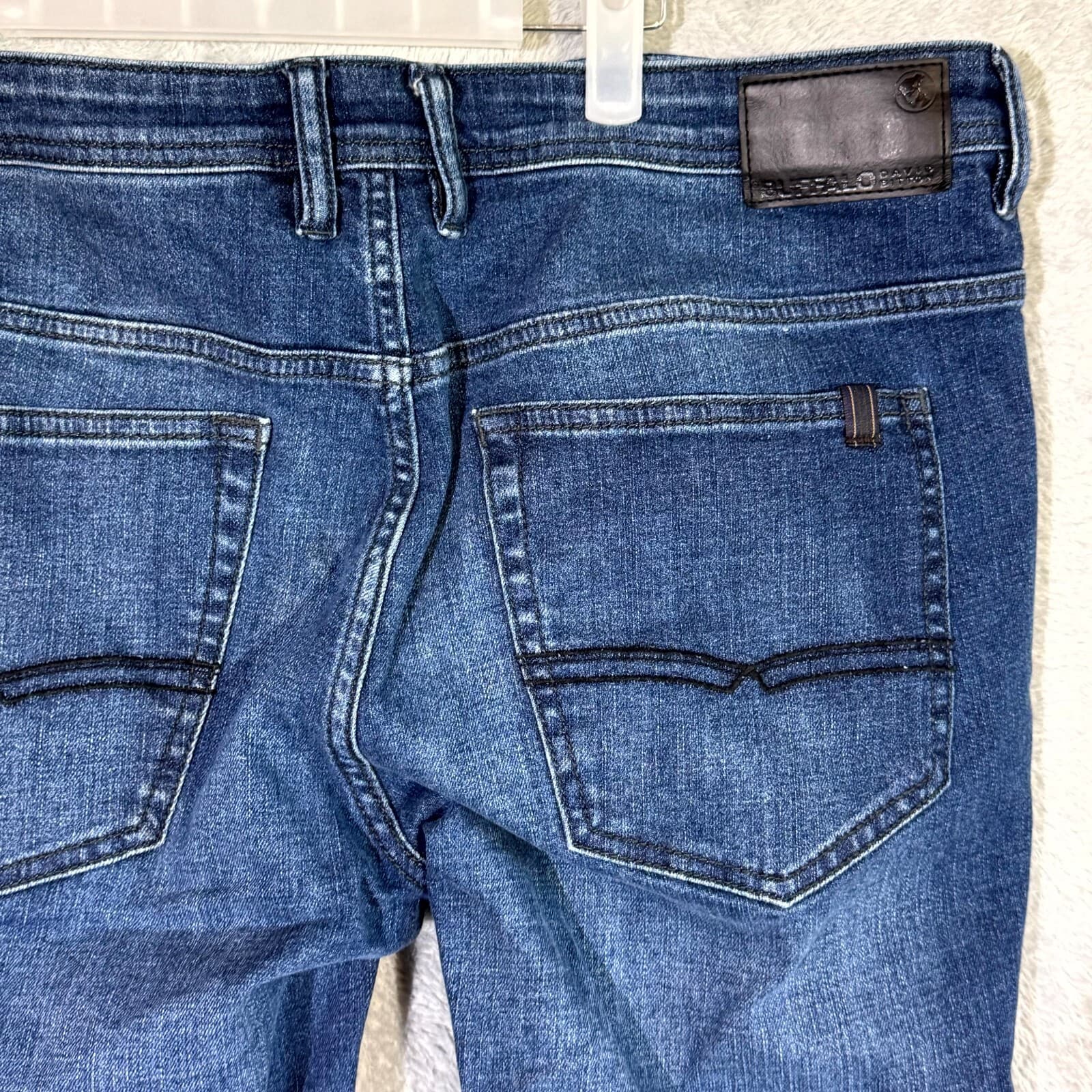 Buffalo Jackson X Jeans Men’s 38x30 Blue Denim Stretch Straight Leg Jackson-X - Thumbnail 7