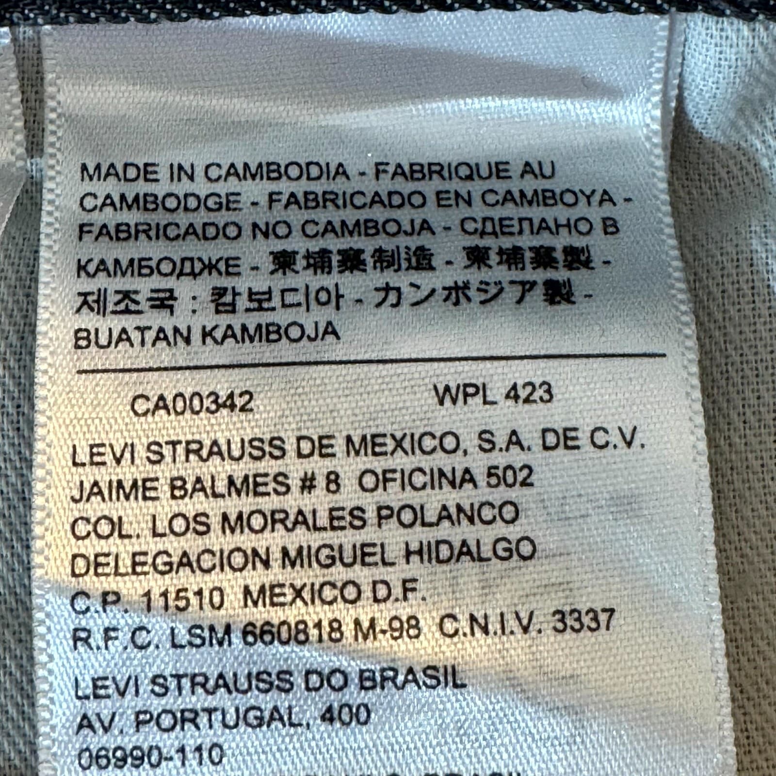 Levi’s Men’s Jeans 34x30 Gray Denim 100% Cotton Dark Wash Straight Leg Classic - Thumbnail 11