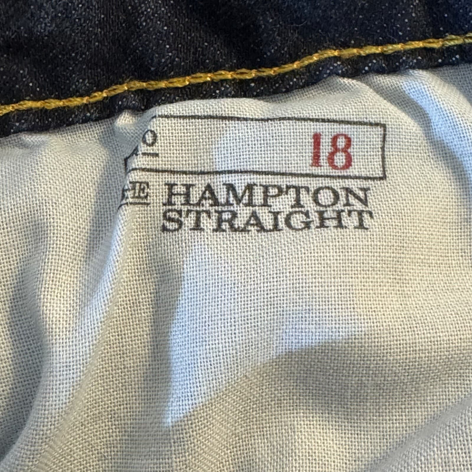 Polo Ralph Lauren Womens Jeans 18 Blue Denim Mid-Rise Hampton Straight Leg - Thumbnail 10