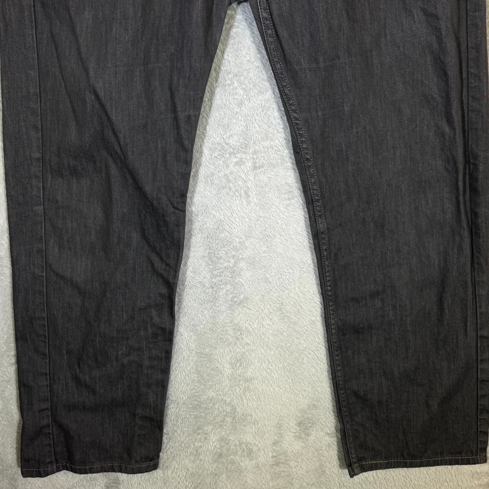 Levi’s Men’s Jeans 34x30 Gray Denim 100% Cotton Dark Wash Straight Leg Classic - Thumbnail 5