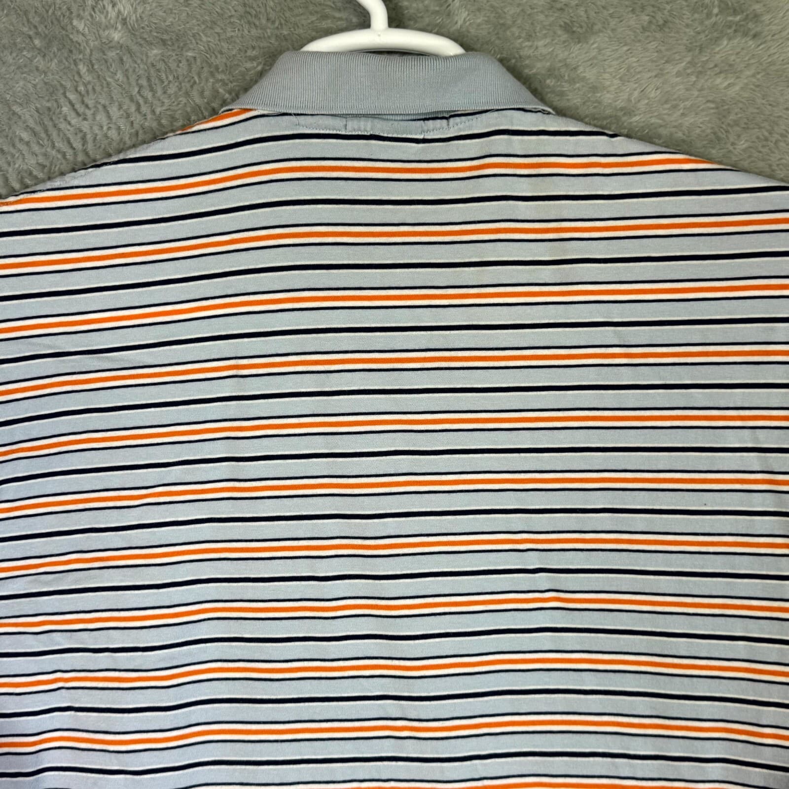 Polo Ralph Lauren Men’s Polo Shirt Large Blue Multi-Color Striped 100% Cotton - Thumbnail 10