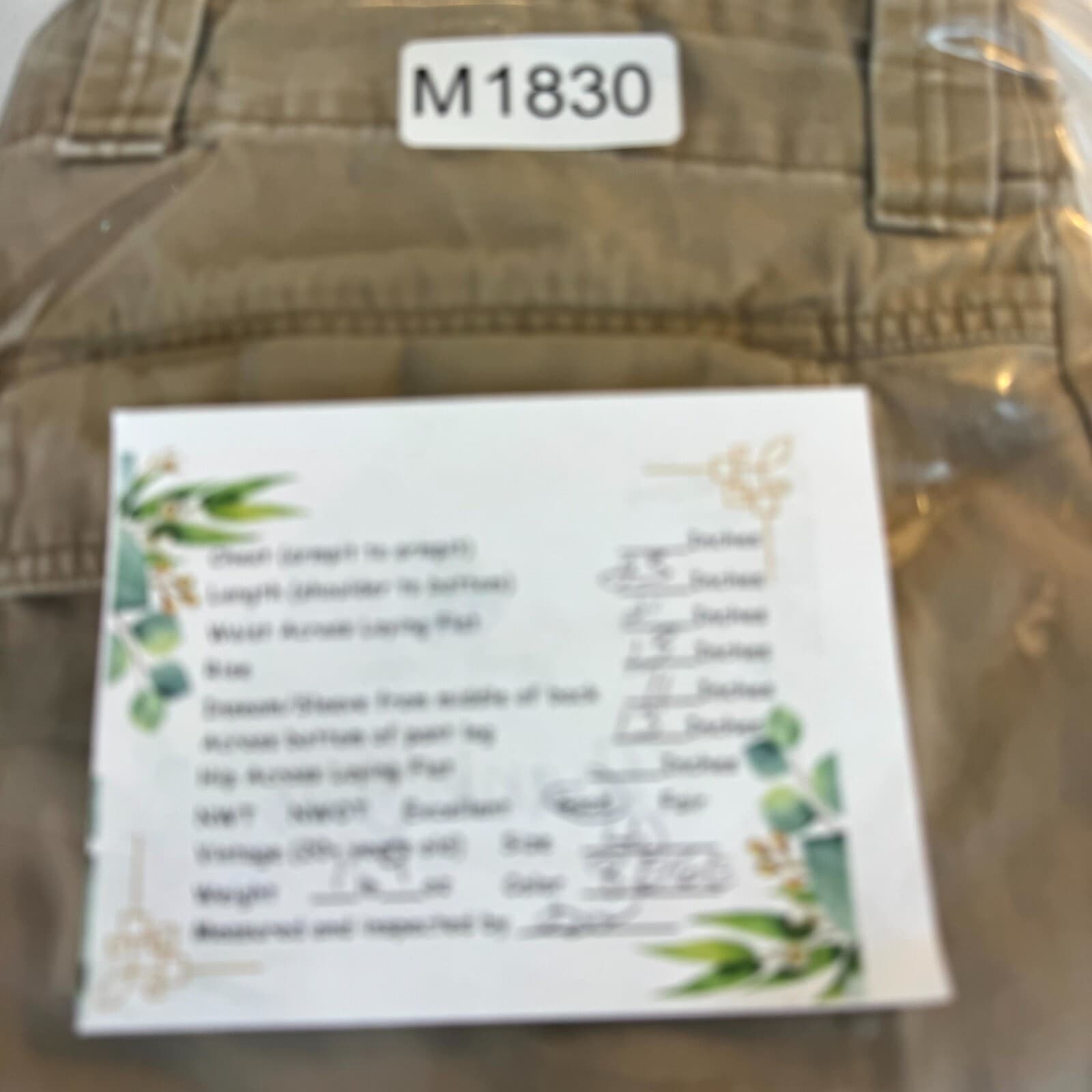 Timberland Cargo Shorts Mens 40 Beige 100% Cotton Utility Outdoor Zip Fly - Thumbnail 6