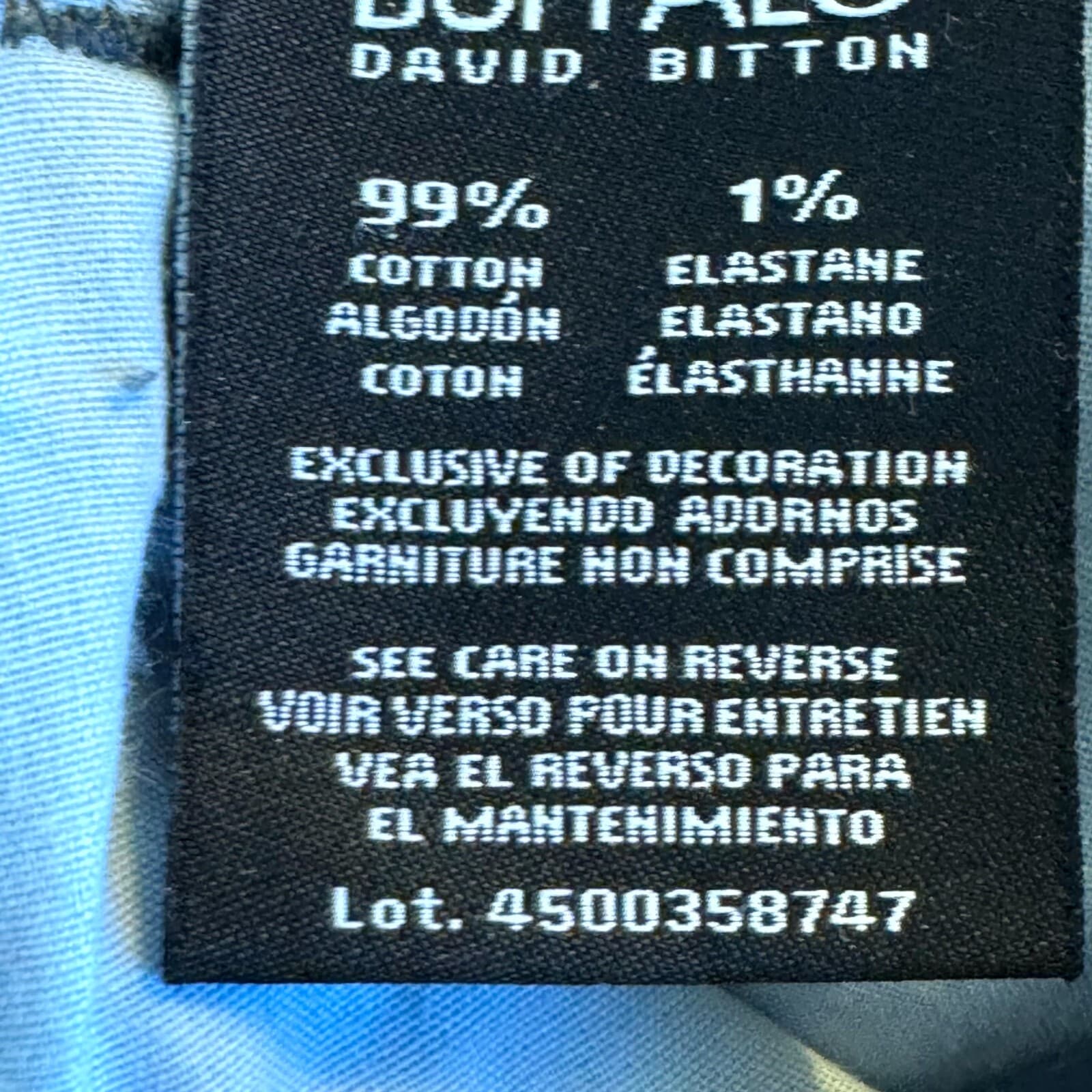 Buffalo Jackson X Jeans Men’s 38x30 Blue Denim Stretch Straight Leg Jackson-X - Thumbnail 13