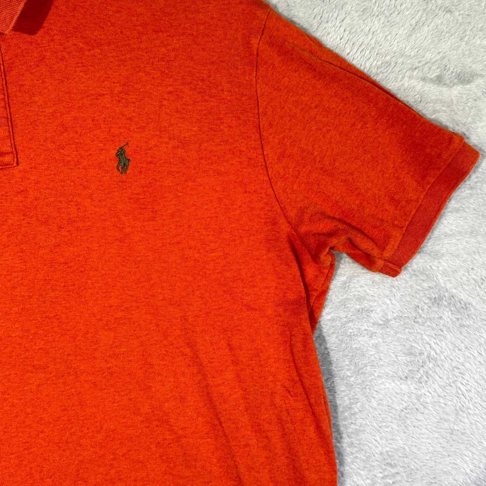 Polo Ralph Lauren Shirt Men’s XL Orange Short Sleeve Classic Fit 100% Cotton - Thumbnail 5