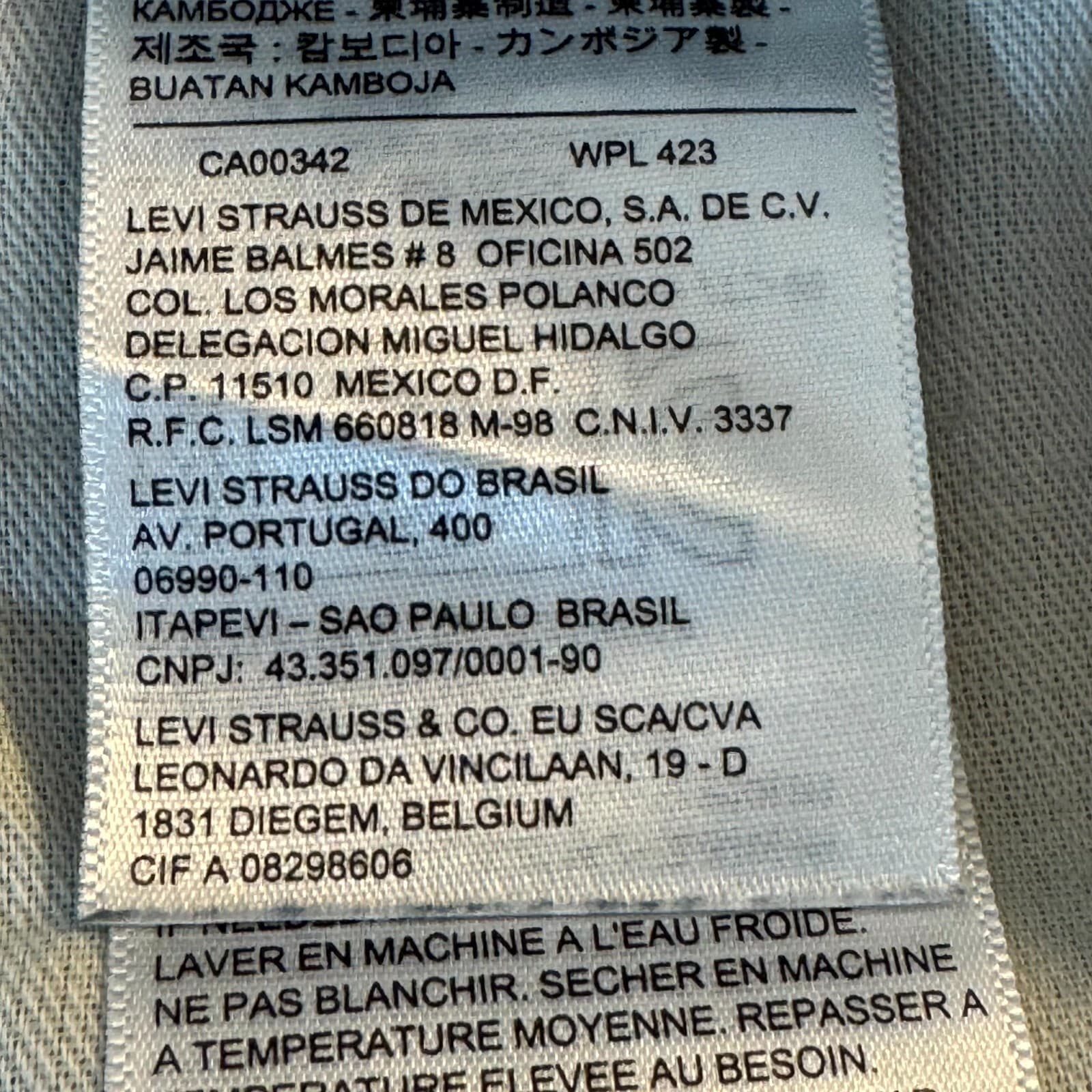 Levi’s Men’s Jeans 34x30 Gray Denim 100% Cotton Dark Wash Straight Leg Classic - Thumbnail 12