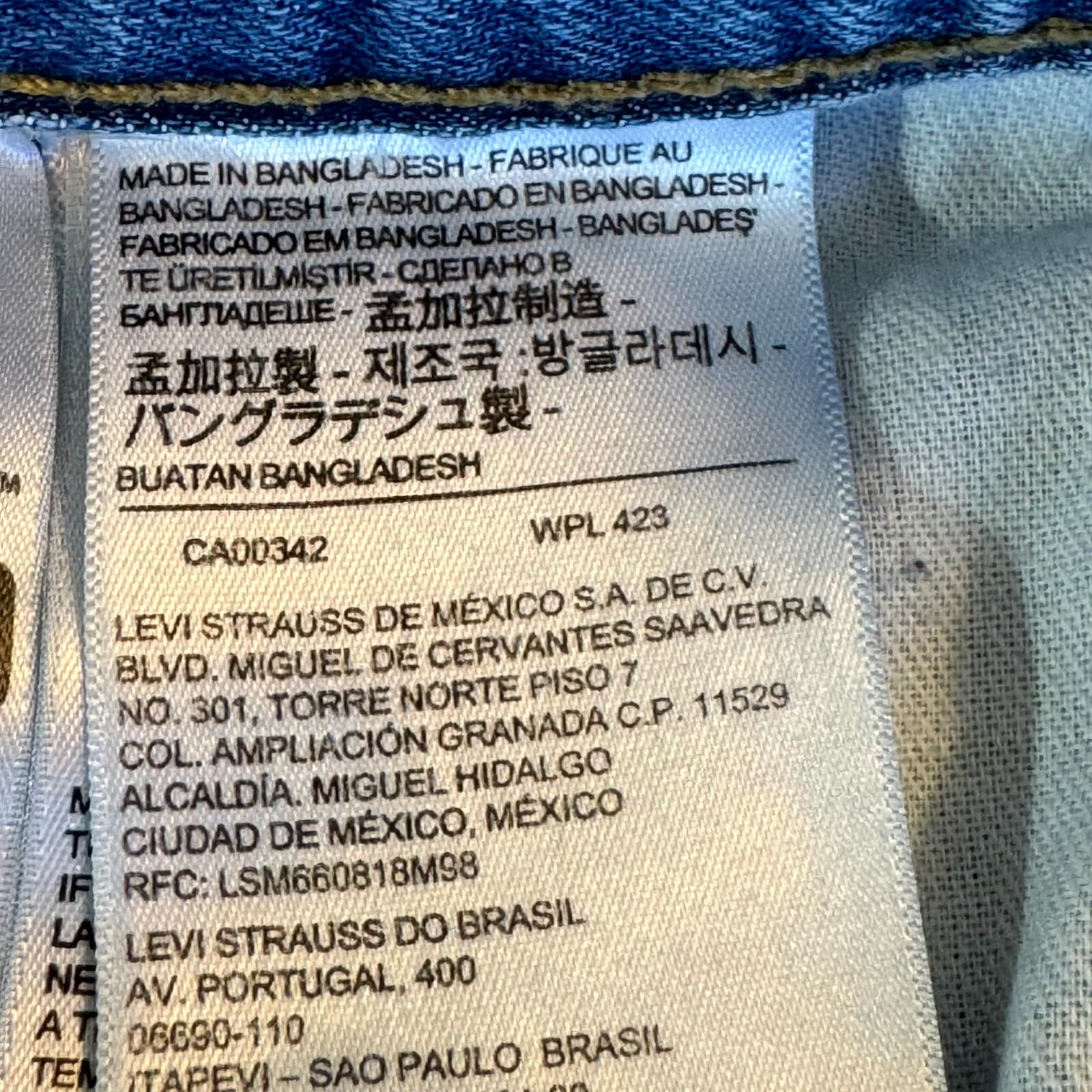 Levi’s 559 Men’s Jeans 42x30 Blue Denim 100% Cotton High-Rise Relaxed Straight - Thumbnail 12