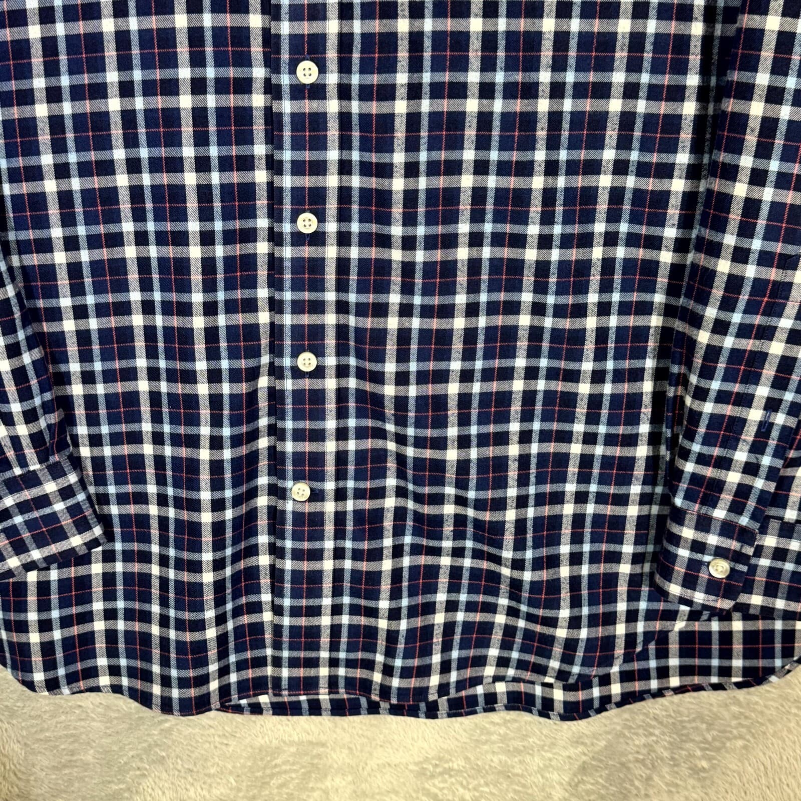 Vineyard Vines Men’s Shirt XL Blue Plaid Flannel Performance Button-Down - Thumbnail 6