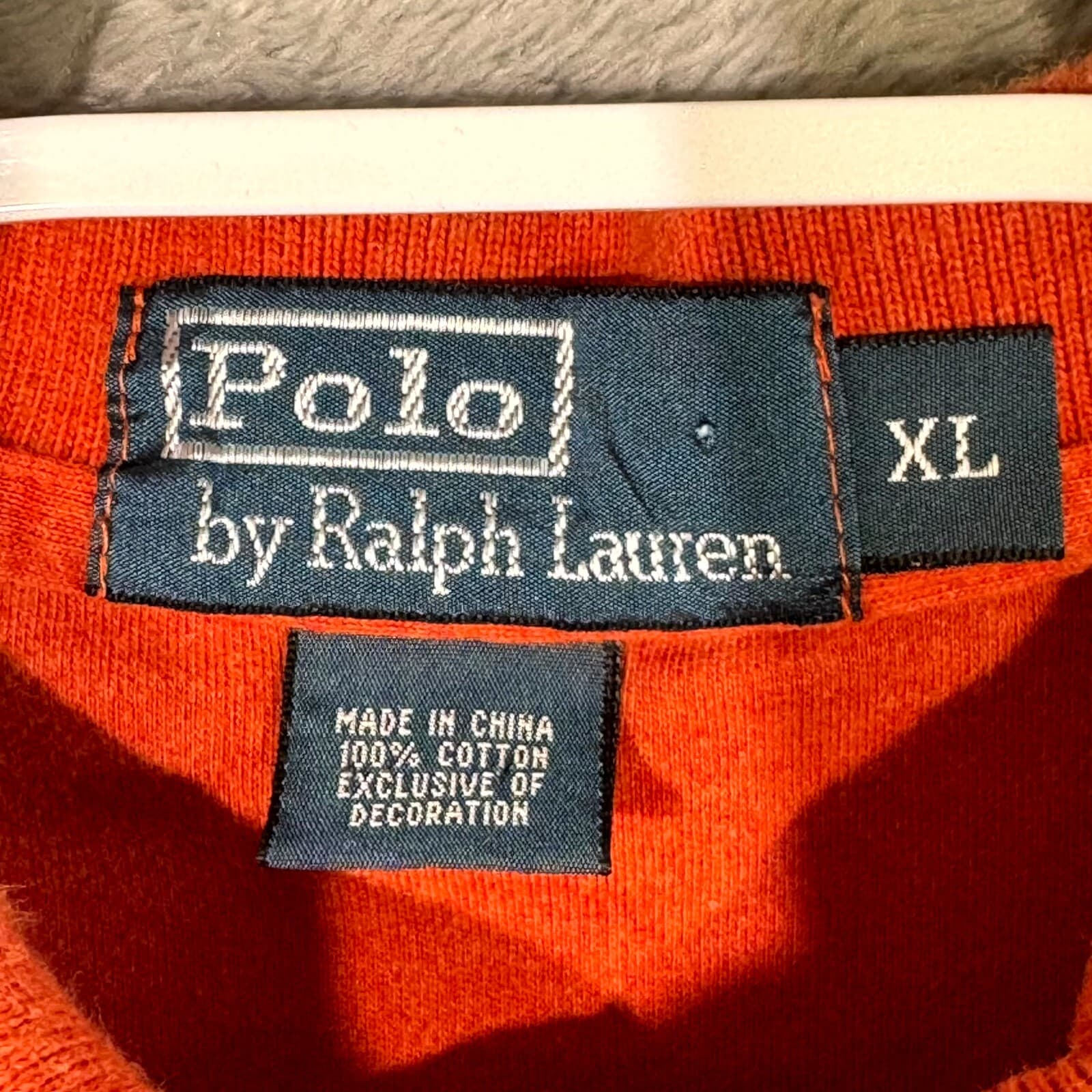 Polo Ralph Lauren Shirt Men’s XL Orange Short Sleeve Classic Fit 100% Cotton - Thumbnail 9