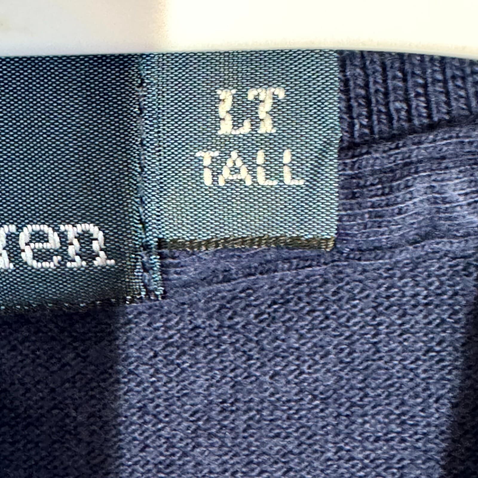 Polo Ralph Lauren Men’s Polo Shirt Large Tall Navy Striped 100% Cotton Short Slv - Thumbnail 9