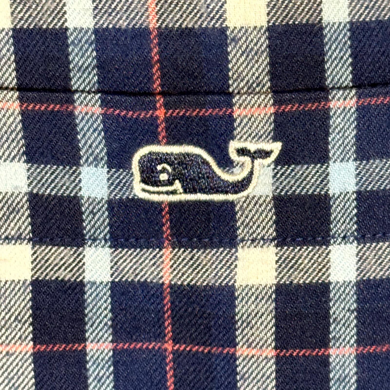 Vineyard Vines Men’s Shirt XL Blue Plaid Flannel Performance Button-Down - Thumbnail 7