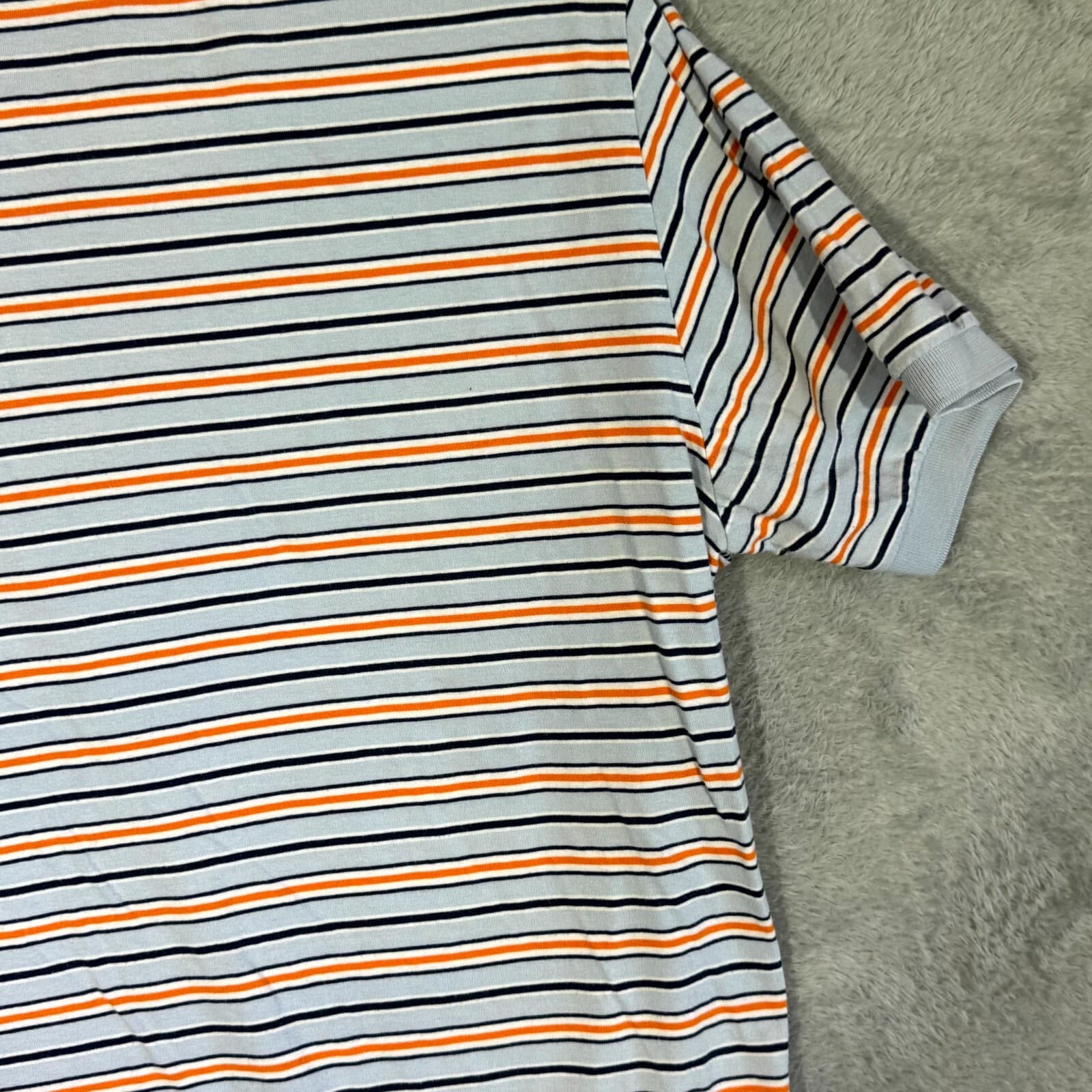 Polo Ralph Lauren Men’s Polo Shirt Large Blue Multi-Color Striped 100% Cotton - Thumbnail 11