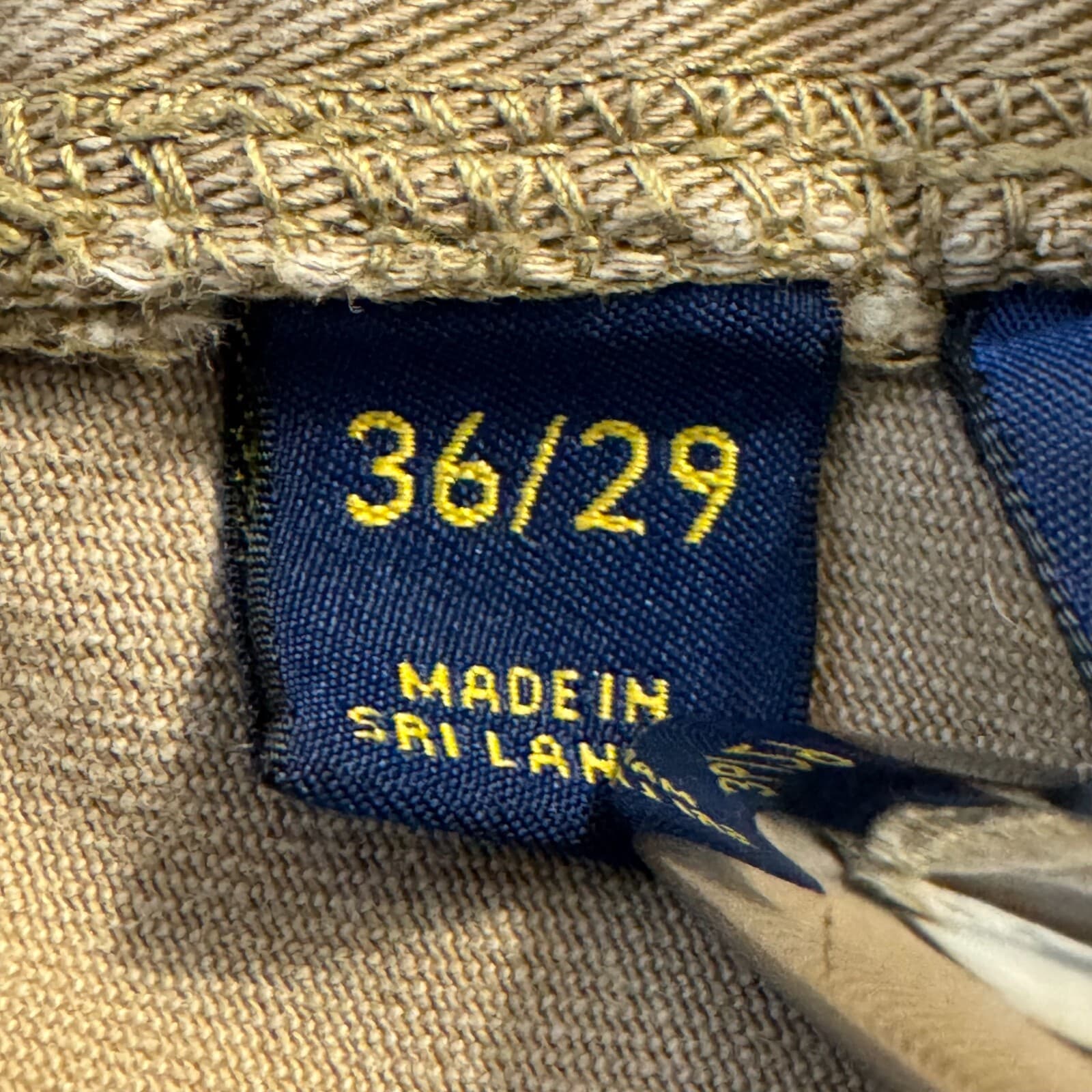 Polo Ralph Lauren Men’s Jeans 36x29 Beige 100% Cotton Straight Leg Denim - Thumbnail 11