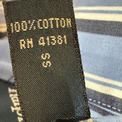 Ralph Lauren Shirt Mens XL Blue Striped Classic Fit Button Down Long Sleeve Pony - Thumbnail 15