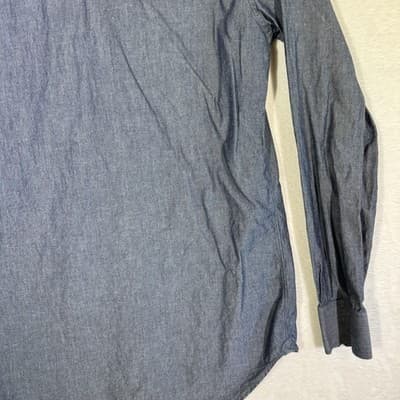 Bonobos Italian Shirting Dress Shirt Mens 15 35 Blue Long Sleeve Standard Fit - Thumbnail 12