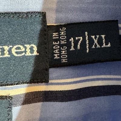 Ralph Lauren Shirt Mens XL Blue Striped Classic Fit Button Down Long Sleeve Pony - Thumbnail 9