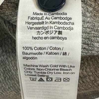 J.Crew Sweater Mens LT Gray Blue Waffle Knit Henley Long Sleeve Cotton - Thumbnail 8